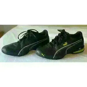 PUMA Cell Surin 2 FM Men's Running Walking Shoes Black and Green Sz 8